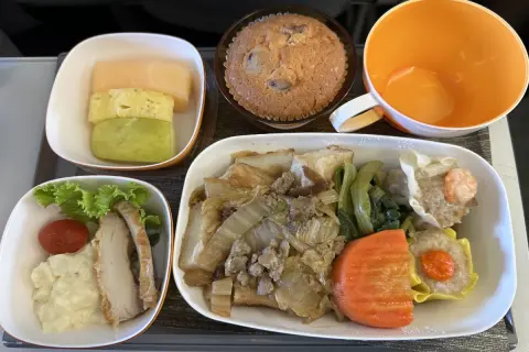来月初めて「飛行機で旅行」に行きます。ちょうどお昼のフライトなので「機内食」が出るようですが、「追加料金」がかかるのでしょうか？