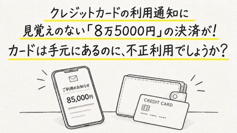 クレジットカードの利用通知に、行ったこともない店で「8万5000円」の決済が表示されました。カードは手元にあるのに、どうしてこんな請求が発生するのでしょうか？